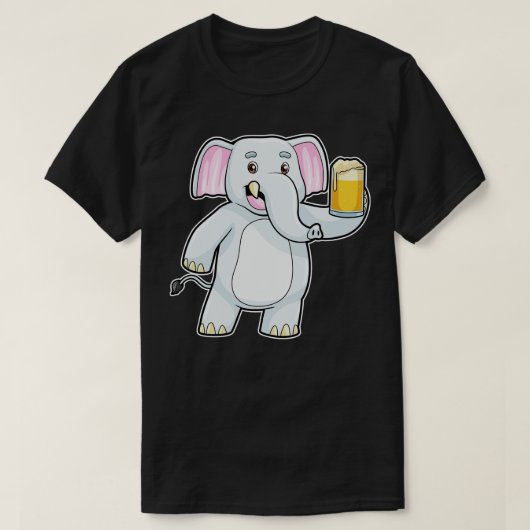 Leefmiddel bij partij met glas bier t-shirt (Design voorkant)
