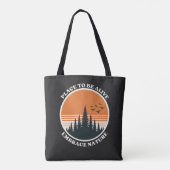 Leefplek om levend te zijn, omarm de natuur tote bag (Achterkant)