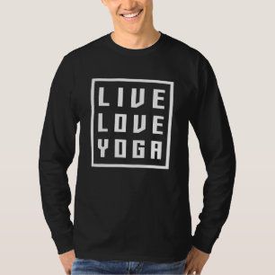 Leeft lief Yoga meditatie namaste zen Spiritueel m T-shirt
