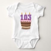 Leeftijd 103: Birthday Cake Romper (Voorkant)