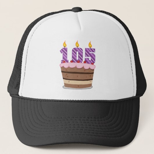 Leeftijd 105: Birthday Cake Trucker Pet (Voorkant)