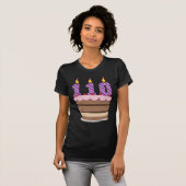 Leeftijd 110 op de Birthday Cake T-shirt (Voorkant volledig)