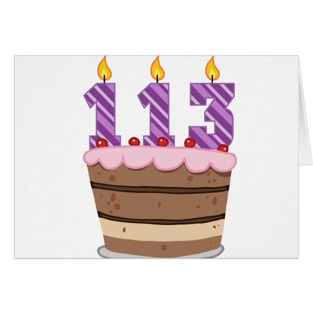Leeftijd 113: Birthday Cake (Voorkant Horizontaal)