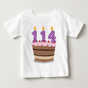 Leeftijd 114 op de Birthday Cake