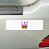 Leeftijd 117: Birthday Cake Bumpersticker (Op auto)