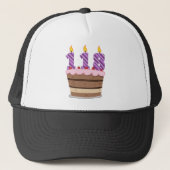 Leeftijd 118: Birthday Cake Trucker Pet (Voorkant)
