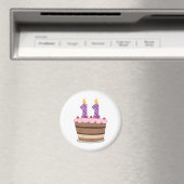 Leeftijd 11 op de Birthday Cake Magneet (Insitu (Vaatwasser))