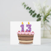 Leeftijd 13 op de Birthday Cake Briefkaart (Staand voorkant)