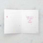 Leeftijd 18 Fun 3D roze Snoep 18e verjaardag Kaart (Binnen)