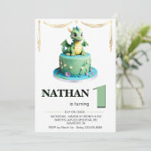 *~* LEEFTIJD 1 Baby Dragon Foto AP88 Verjaardagsfe Kaart (Staand voorkant)