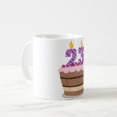 Leeftijd 23 op de Birthday Cake Koffiemok (Voorkant links)