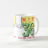 Leeftijd 36. WTF? Hoe is dat gebeurd? koffie-Mok Koffiemok (Voorkant rechts)