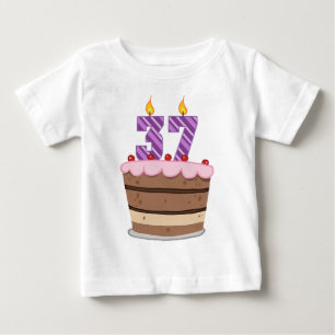 Leeftijd 37 op de Birthday Cake