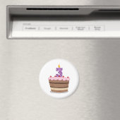 Leeftijd 3: Birthday Cake Magneet (Insitu (Vaatwasser))