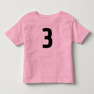 LEEFTIJD 3 DRIE JERSEY roze T-SHIRT