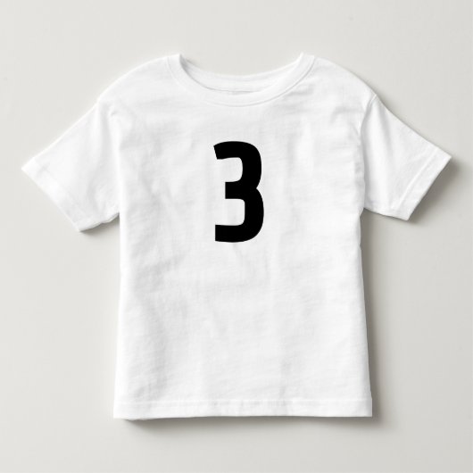 LEEFTIJD 3 DRIE JERSEY T-SHIRT (Voorkant)