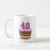 Leeftijd 40 op de Birthday Cake Koffiemok (Links)