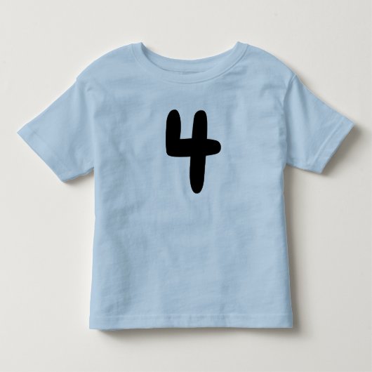 LEEFTIJD 4 PEUTER T-shirt (Voorkant)