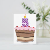 Leeftijd 5 op de Birthday Cake Briefkaart (Staand voorkant)