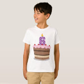 Leeftijd 6: Birthday Cake T-shirt (Voorkant volledig)