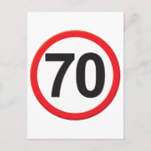 Leeftijd 70 briefkaart (Voorkant)
