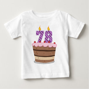 Leeftijd 78 op de Birthday Cake