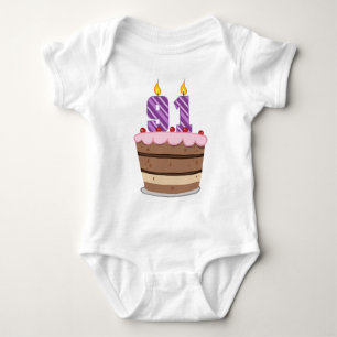 Leeftijd 91 op de Birthday Cake Romper