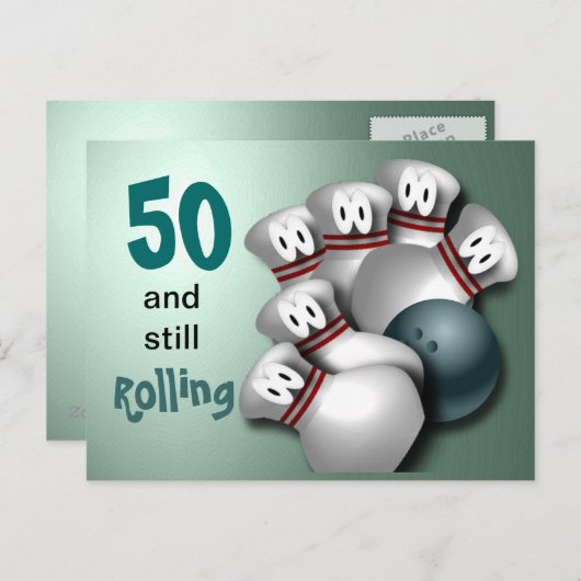 Leeftijd aanpassen briefkaart (Voorkant / Achterkant)