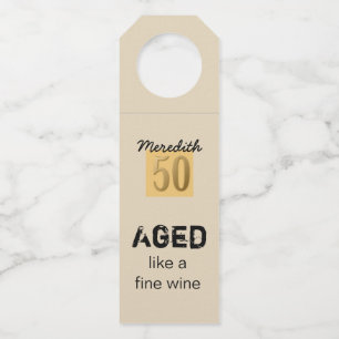 Leeftijd als een goede wijn flessenhanger