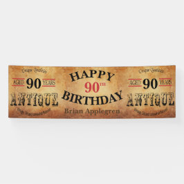Leeftijd, Antiek en  90e geboortedag Spandoek