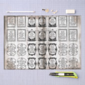 leeftijd: Bijbelversen: Cursieve tekst Tissuepapier (Craft)