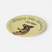 Leeftijd Birthday Koala Beer Dier - Aangepast Papieren Bordje (Gekanteld)