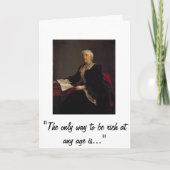 Leeftijd en schuldenvrij leven kaart (Voorkant)