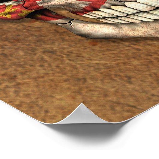 Leeftijd en slechtste Servische vlag Poster (Hoek)