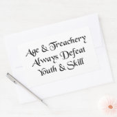 Leeftijd en verraad Sticker (Envelop)