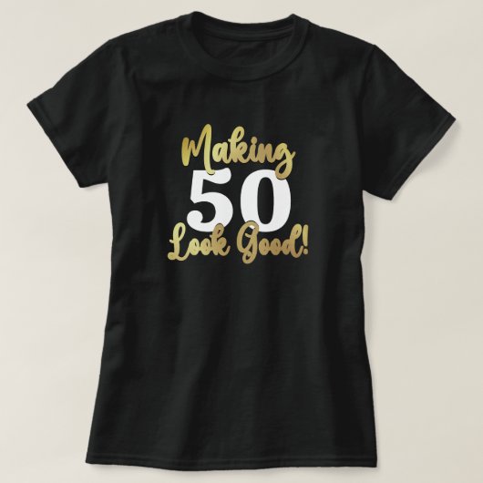 Leeftijd er goed goud laten uitzien t-shirt (Design voorkant)