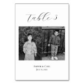 Leeftijd Foto's Wedingstabel Kaart (Voorkant)