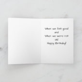 **LEEFTIJD HUMOR** VOOR "UW GROTE DAG" KAART (Binnen)