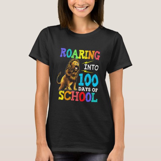 Leeftijd in 100 dagen school t-shirt (Voorkant)