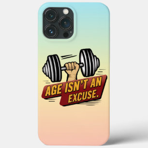 Leeftijd is geen excuus Fitness Gym Motivatie Geze Case-Mate iPhone Case