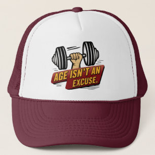 Leeftijd is geen excuus Fitness Gym Motivatie Geze Trucker Pet