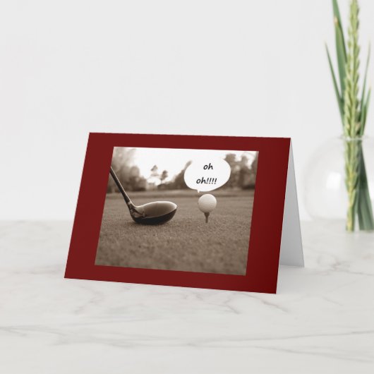 LEEFTIJD IS GESTEGEN / GOLF SCORE OP 50! KAART (Voorkant)