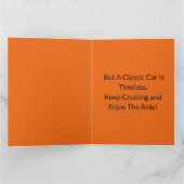 Leeftijd is gewoon een nummer klassieke auto verja kaart (Binnen)