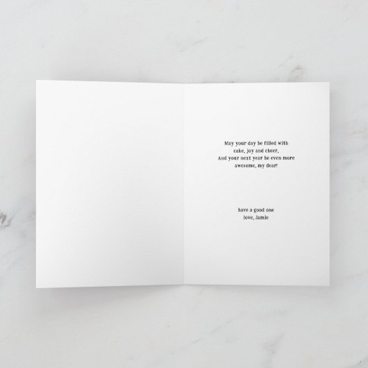 Leeftijd is Irrelephant Olifant Grappige Verjaarda Kaart (Binnen)