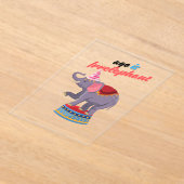 Leeftijd is irrelevant acryl uitnodigingen (Laagn)