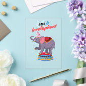 Leeftijd is irrelevant acryl uitnodigingen (Insitu (Huwelijk))