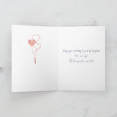 Leeftijd is irrelevant Cute Elephant Funny Birthda Kaart (Binnen)