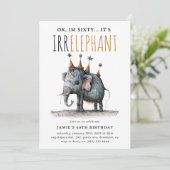 Leeftijd is irrelevant' grappige grillige verjaard kaart (Staand voorkant)