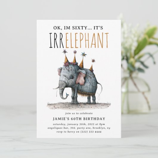 Leeftijd is irrelevant' grappige grillige verjaard kaart (Staand voorkant)