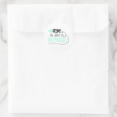 leeftijd is maar een getal ronde sticker (Tas)
